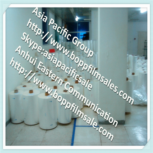 B grade stock BOPET film 3.8-4.55MIC uncoating , clear transparent